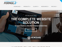 Tablet Screenshot of fitnesswebsiteformula.com